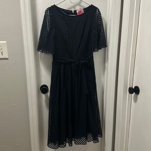 Kate Spade Burnout Flutter-Sleeve Dress